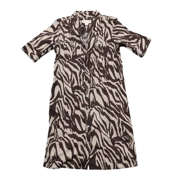 Michael Kors | Dresses | Michael Kors Zebra Print Buttonup Midi Dress S | Poshmark Michael Kors | Dresses | Michael Kors Zebra Print Buttonup Midi Dress S | Poshmark